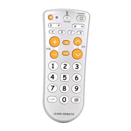 Letvægts LCD LED TV DVD Stereo Projektion Fjernbetjening L108E Holdbar Controller med Glat for Touch