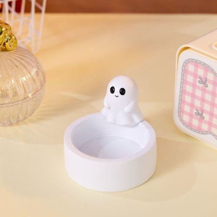 Katt BBQ Ljusstake Söt Ljusstake Ljusstakedesign Dekorativ Prydnad Hem Gård Harts Hantverk Prydnad