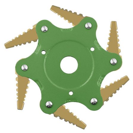 6t Græsslåmaskineblad 180 Grader Rotérbart 360 Grader Blade Grøn