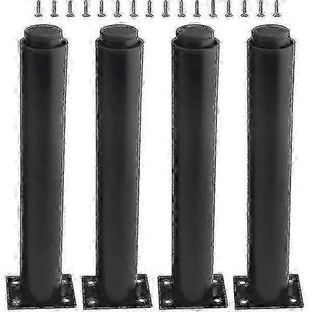 (25-42 cm, sort) Sæt med 4 stærke justerbare møbelben i metal - XinHan