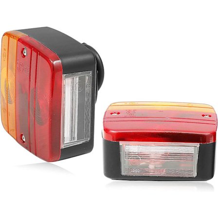 Trailer Bakljus Lampa 12v, 2st 12v Bakljus Lampa Vänster Trailer Bakljus, Lampa Skyltbelysning Vattentät Bakljus För Lastbil Husvagn Husbil Van