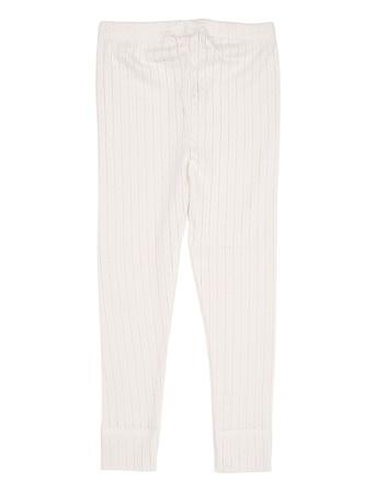 Pointelle Junior Leggings W. String Bottoms Leggings Cream Copenhagen Colors