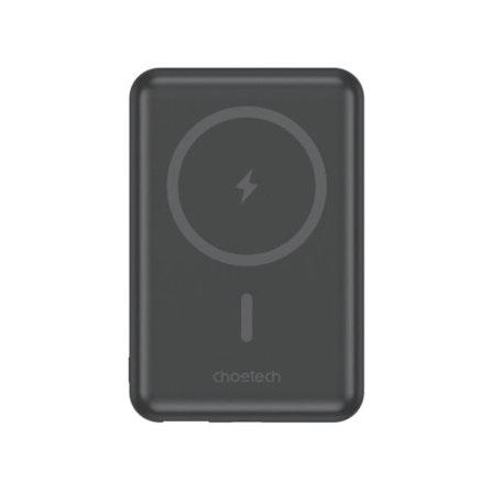 CHOETECH B662 TRÅDLØS MAGSAFE 5000MAH POWERBANK - SORT
