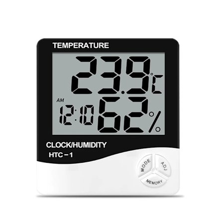 Lcd Digitalt Temperatur- og Fugtighedsmåler Htc-1 Hjem Indendørs Udendørs Hygro