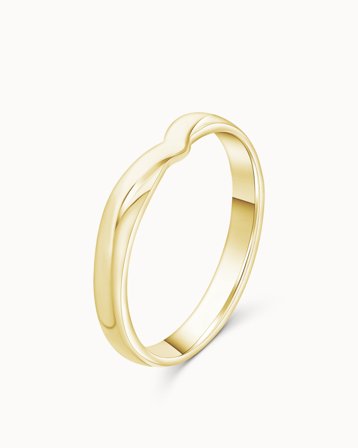 Slät Ring Dam Vanessa 18K Gulguld - Förlovningsringar & Vigselringar hos Vanbruun