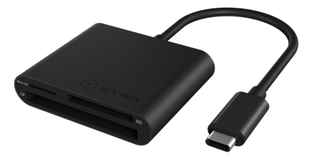 ICY BOX IB-CR301-C3 - kortleser - CF/SD/microSD - USB-C