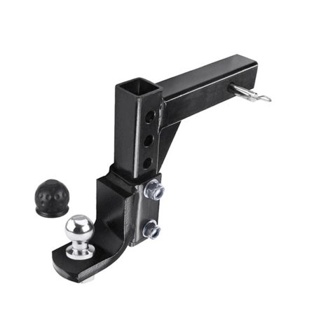 Justerbar 4 Level Trailer Drop Hitch Ball Mount Tow for 2" Receiver Med 50mm ball RV Dele