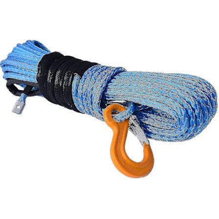 Syntetisk vinsjtau for ATV UTV, syntetisk vinsj, båtvinsjtau (blå)