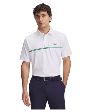 Under Armour Ua Playoff 3.0 Stripe Polo - White - XL