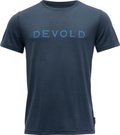 Devold Logo Man Tee Men short-sleeved sweaters Blue M