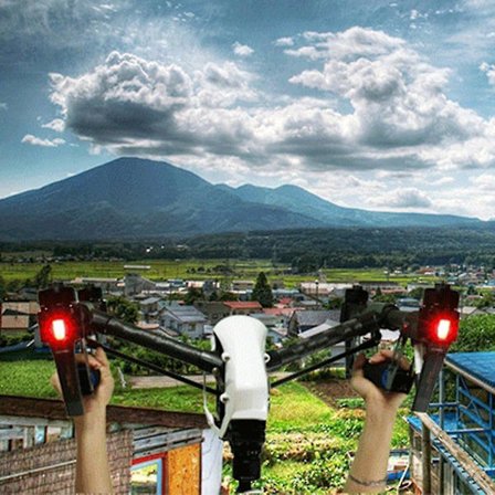 Landebein i karbonfiber for håndhold for DJI Inspire 1