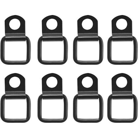 8 kpl:n pakkaus kuorman kiinnityskoukkuja, D-rengas metallikuvan ripustus
