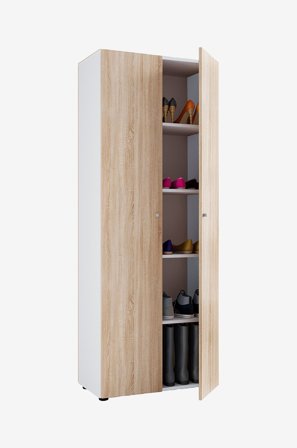 VCM - Vcm Skoskab Vandol I med døre og 5 hylder - Flerfarvet - Skoskabe - Fra Homeroom