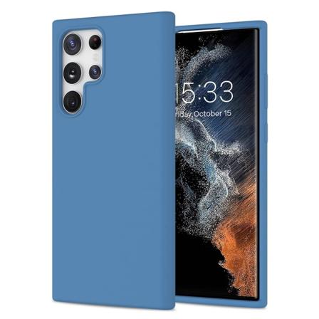 Samsung Galaxy S22 Ultra - Stilrent Skyddande Tunt Skal Mörkblå