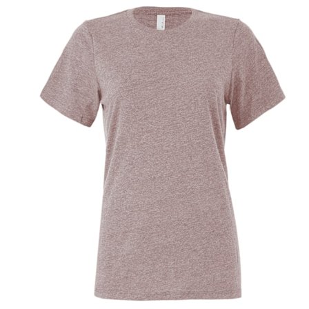 Bella + Canvas Dam/Dam Heather T-shirt M Heather Pink Gravel