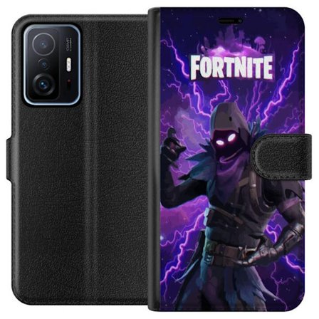 Xiaomi 11T Tegnebogsetui Karakter i mørk lilla energistorm med glødende øjne, intense lyn og futuristisk atmosfære, som forstærker spiloplevelsen