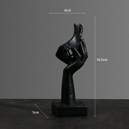 Abstrakt statue Desktop Ornament SORT B B