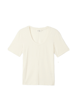 Carin Wester Kortärmad topp i lyocellmix ISOLA T-shirts & toppar Vit XS