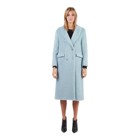 Aniye By, Double-Breasted Coats Blauw, Dames, Maat:S