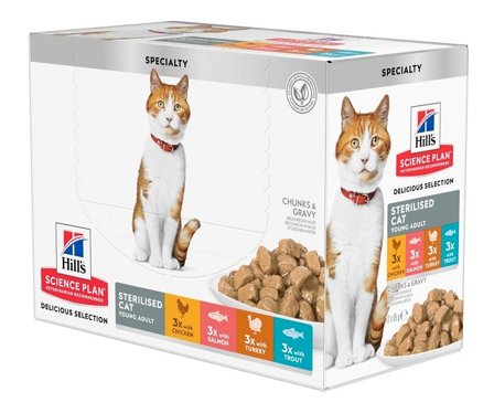 Hill's Science Plan Multipack Sterilised Cat Cibo Umido Per Gatti