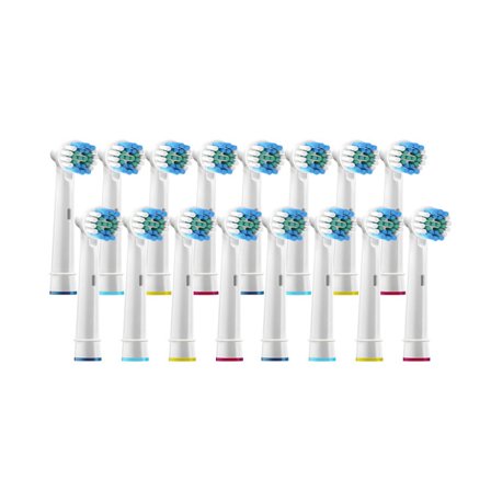Tandbørstehoveder Oral-B Kompatible 16-pak Refillbørster