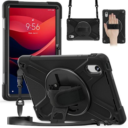 SKALO Lenovo Idea Tab 11" Armor 360 Håndtag Skulderrem Cover - Sort