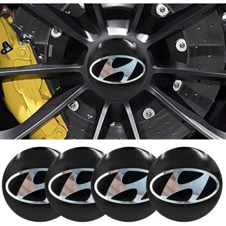 4 st 2,22 tum bil logotyp ABS-material hjulnavkapsdekal (fi