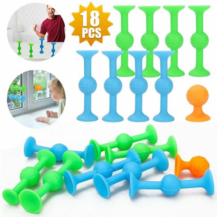 18 stk. Sugerør-Dart Spill Sticky Pop Bord Familie Leke Stressavlastende Leke
