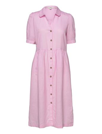 Dresses Light Woven Knelang Kjole Rosa Esprit Casual