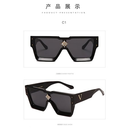 Sommar New Fashion Solglasögon Cross Mirror Populära europeiska och amerikanska solglasögon