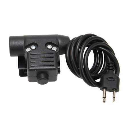 U94 PTT Adapter Forstærket PU Kabel Tryk for at Tale Militær Adapter Kabel med 2 Pin Stik til Vertex til ICOM Radio