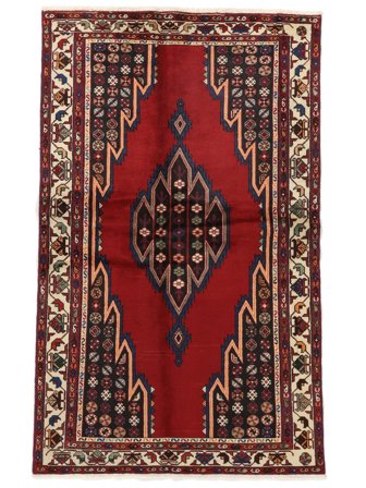 Persian Hamadan Rug 127X200 Black/Dark Red (Wool, Persia/Iran)
