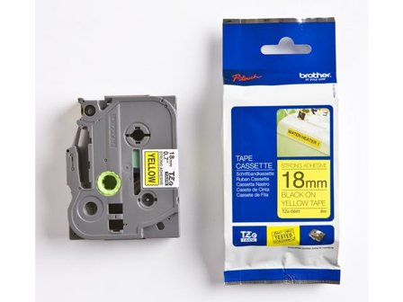 Brother Tape TZEFX641 18mm svart på gul - Lyreco - Kontorsmaskiner - Märkmaskiner och tape - Tape - Brother TZ