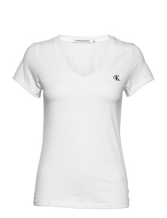 Calvin Klein Jeans | Ck Embroidery Stretch V-Neck | L