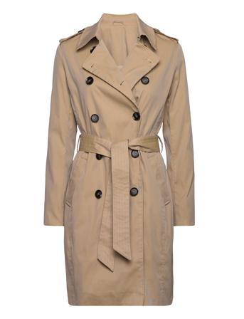2Nd Valerie - Keen Cotton Mix Trench Coat Kåpe Brun 2NDDAY*Betinget Tilbud
