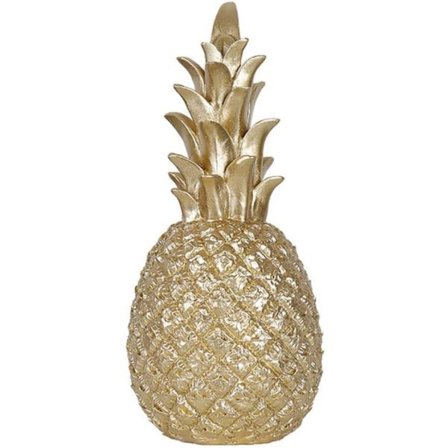 Nordisk stil modern ananas prydnader guld 15x7cm