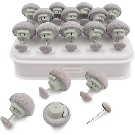 16 stk. Dyneclips - Fastgørelser, Skridsikre, Blødt Stof, Til Dyner & Puder, A