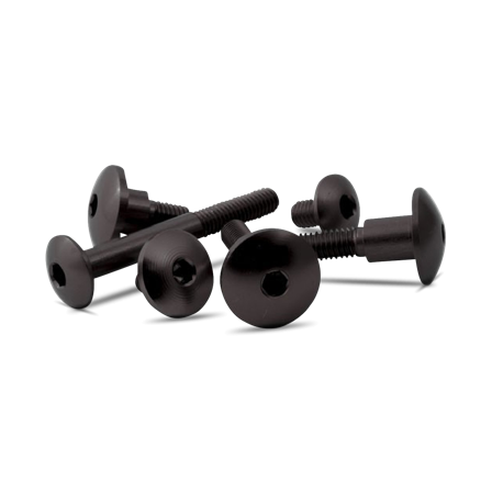 Valter Moto Screw Button Head M6 Black