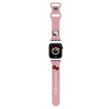 Hello Kitty Silikone Kitty Head rem til Apple Ur 38/40/41mm - pink