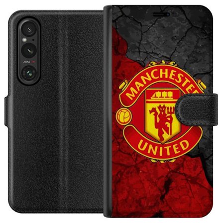 Yhteensopiva Lompakkokotelo Sony Sony Xperia 1 VI Manchester United jalkapalloseura Englanti Premier League perinteikäs seura vahvalla kilpailulla, i