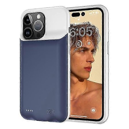 7000mAh Batterifodral Kompatibelt För iPhone 15 Pro, Laddningsbart Power Bank-telefonfodral