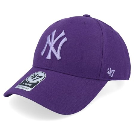 47 Brand - MLB - Purple - adjustable - Cap - New York Yankees Mvp Purple Adjustable - Hatstore