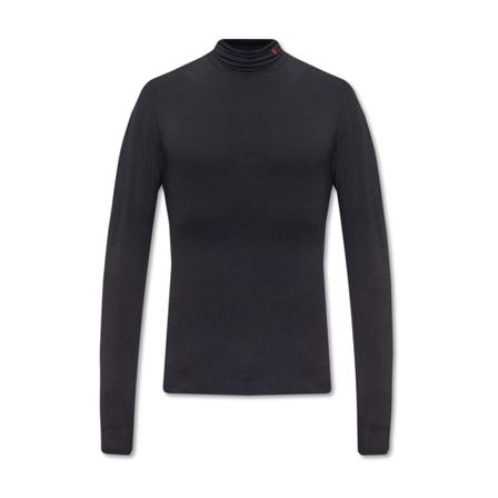 Raf Simons Turtleneck sweater with logo Sort, Herre