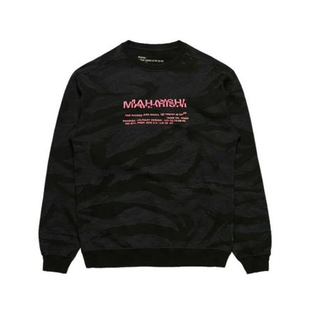Maharishi, Sweatshirts & Hoodies Zwart, Heren, Maat:L