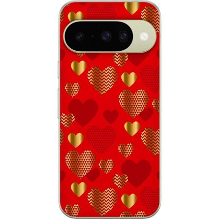 Kompatibelt Mobildeksel til Google Google Pixel 10 GoldenHearts