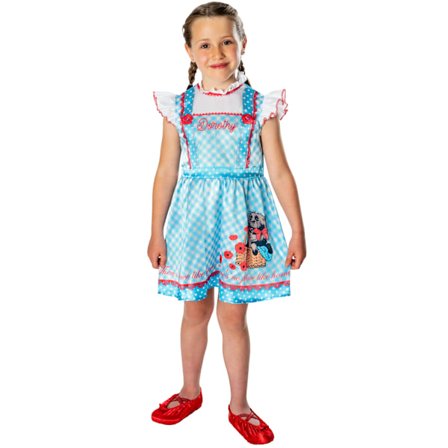 Trollkarlen från Oz Dorothy Kostym Flickor 3-4 År Blå