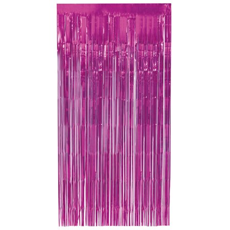 Dörrdraperi Metallic Fuchsia