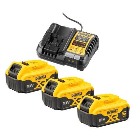 Dewalt DCB1104P3-QW Opladningspakke 18V, 3 x 5,0 Ah, Maskintilbehør & forbrugsvarer