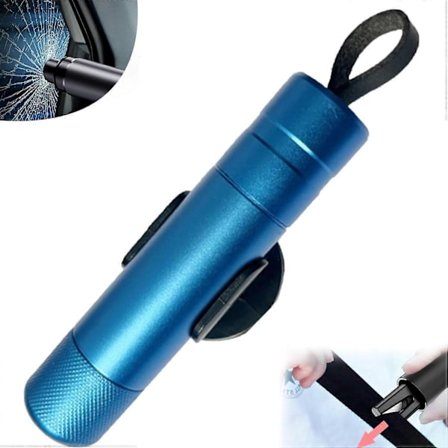 Glassknuser, Vindusknuser, Bilsikkerhetsverktøy, Sikkerhetshammer, Verktøy, Glassknuser, Nødutgangsverktøy (Blå)