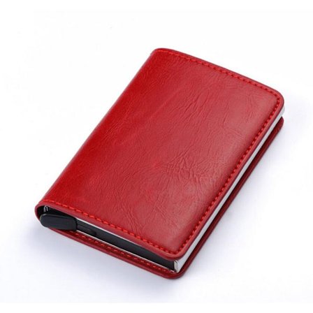 RFID-Säkert korthållare skjuter fram 6st kort m Jacka o Sedelfack